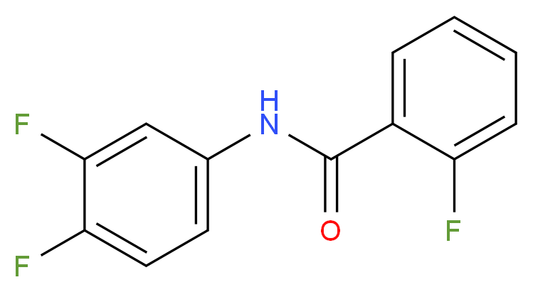 N-(3,4-difluorophenyl)-2-fluorobenzamide_分子结构_CAS_330469-21-1