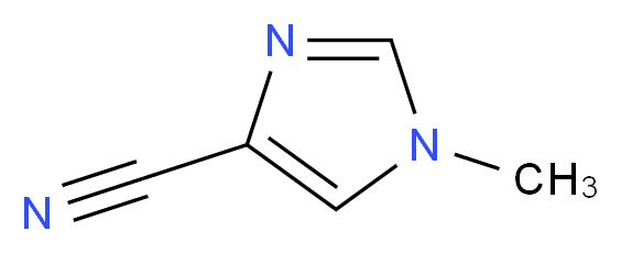 1-Methyl-1H-imidazole-4-carbonitrile 97%_分子结构_CAS_66121-69-5)