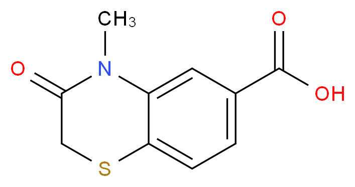 4-Methyl-3-oxo-3,4-dihydro-2H-1,4-benzothiazine-6-carboxylic acid_分子结构_CAS_)