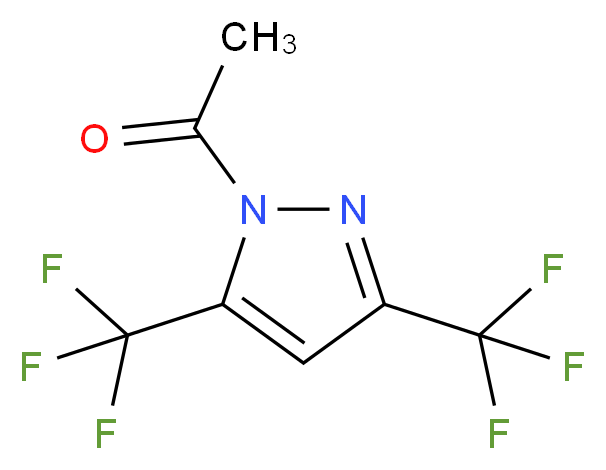 1-Acetyl-3,5-bis(trifluoromethyl)-1H-pyrazole_分子结构_CAS_)
