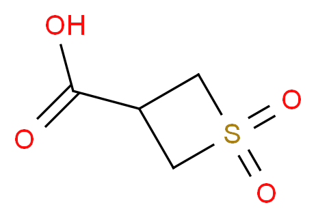 1,1-dioxo-1λ<sup>6</sup>-thietane-3-carboxylic acid_分子结构_CAS_13129-21-0