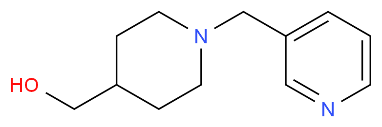 [1-(pyridin-3-ylmethyl)piperidin-4-yl]methanol_分子结构_CAS_934570-59-9