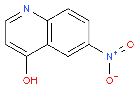 6-Nitroquinolin-4-ol_分子结构_CAS_23432-42-0)