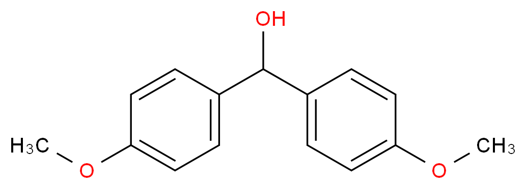 bis(4-methoxyphenyl)methanol_分子结构_CAS_728-87-0