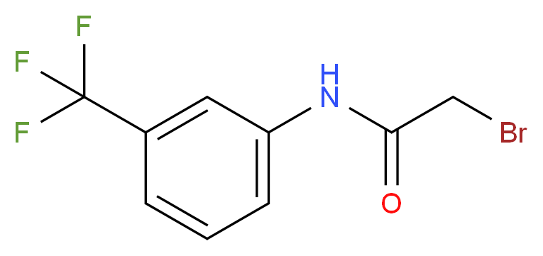 2-Bromo-N-[3-(trifluoromethyl)phenyl]acetamide_分子结构_CAS_)