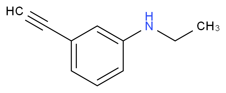 N-ethyl-3-ethynylaniline_分子结构_CAS_)