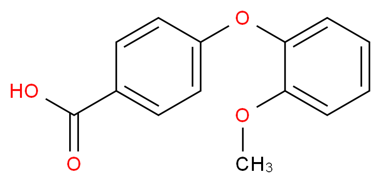 4-(2-methoxyphenoxy)benzoic acid_分子结构_CAS_103203-54-9