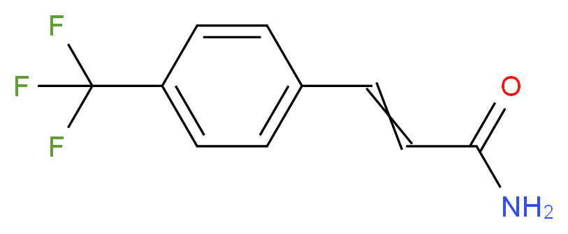 3-[4-(trifluoromethyl)phenyl]prop-2-enamide_分子结构_CAS_115093-99-7