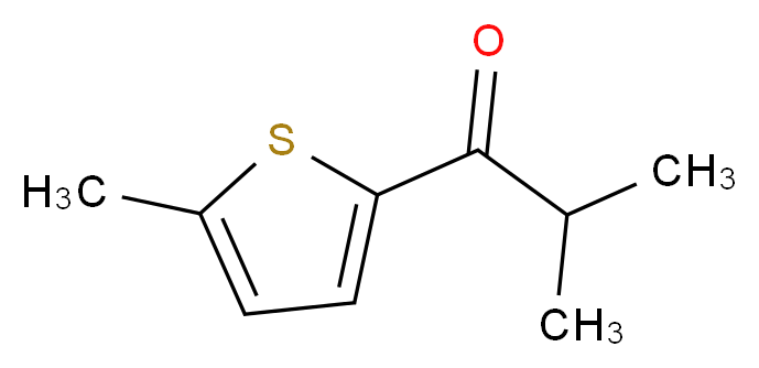 2-methyl-1-(5-methylthiophen-2-yl)propan-1-one_分子结构_CAS_94199-67-4