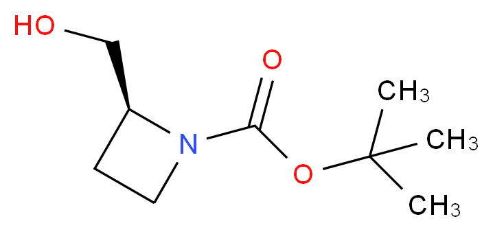 (S)-1-Boc-2-azetidinemethanol_分子结构_CAS_161511-85-9)