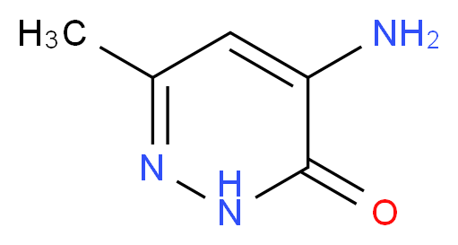 4-Amino-6-methyl-2H-pyridazin-3-one_分子结构_CAS_13925-21-8)