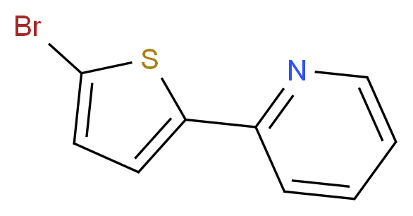 2-(5-bromothiophen-2-yl)pyridine_分子结构_CAS_123784-07-6