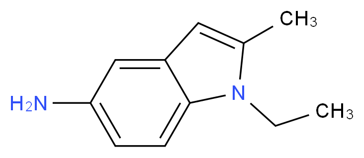 1-ethyl-2-methyl-1H-indol-5-amine_分子结构_CAS_878733-38-1