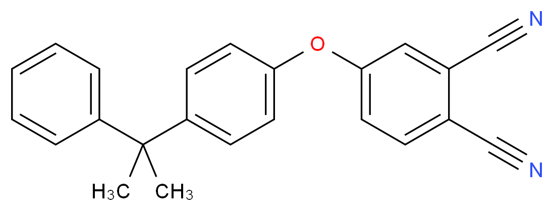 4-[4-(2-phenylpropan-2-yl)phenoxy]benzene-1,2-dicarbonitrile_分子结构_CAS_83482-57-9