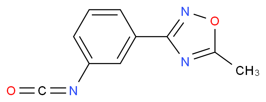 3-(3-isocyanatophenyl)-5-methyl-1,2,4-oxadiazole_分子结构_CAS_852180-69-9)