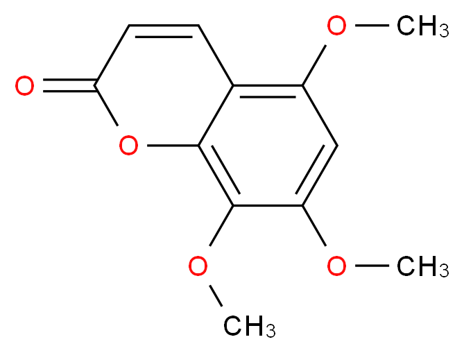 5,7,8-trimethoxy-2H-chromen-2-one_分子结构_CAS_60796-65-8