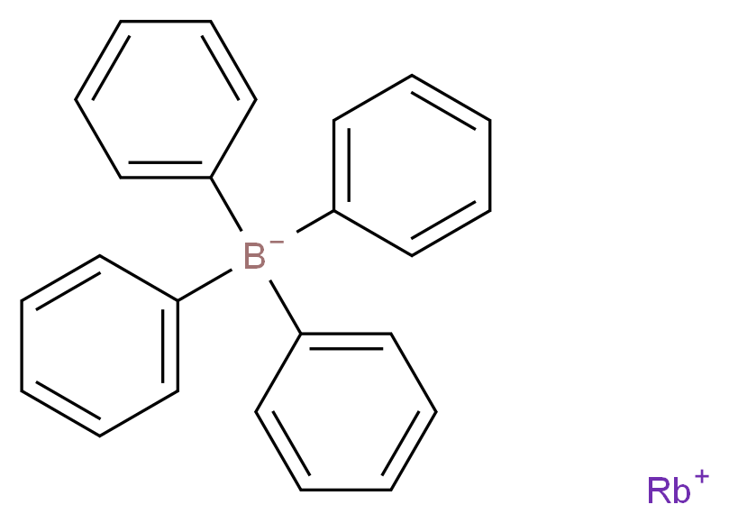 rubidium(1+) ion tetraphenylboranuide_分子结构_CAS_5971-93-7