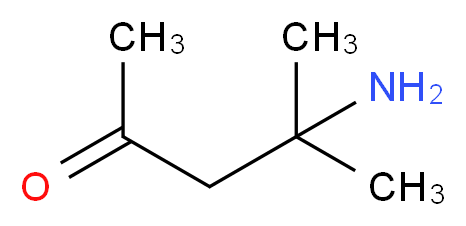 4-amino-4-methylpentan-2-one_分子结构_CAS_625-04-7