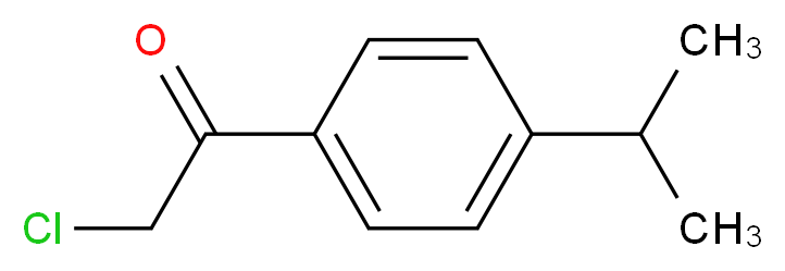 2-chloro-1-(4-isopropylphenyl)ethanone_分子结构_CAS_21886-60-2)