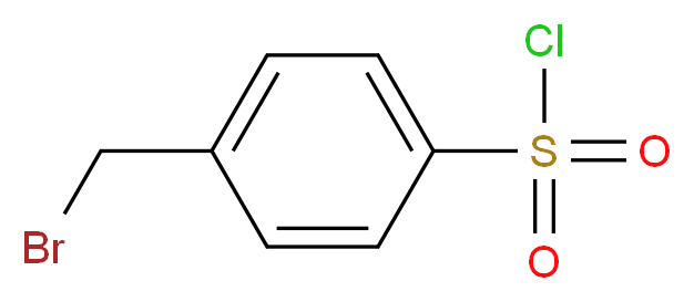 4-(Bromomethyl)benzenesulfonyl chloride_分子结构_CAS_66176-39-4)