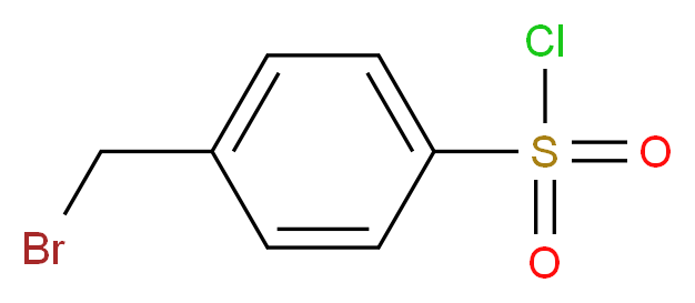 4-(Bromomethyl)benzenesulphonyl chloride 98%_分子结构_CAS_66176-39-4)