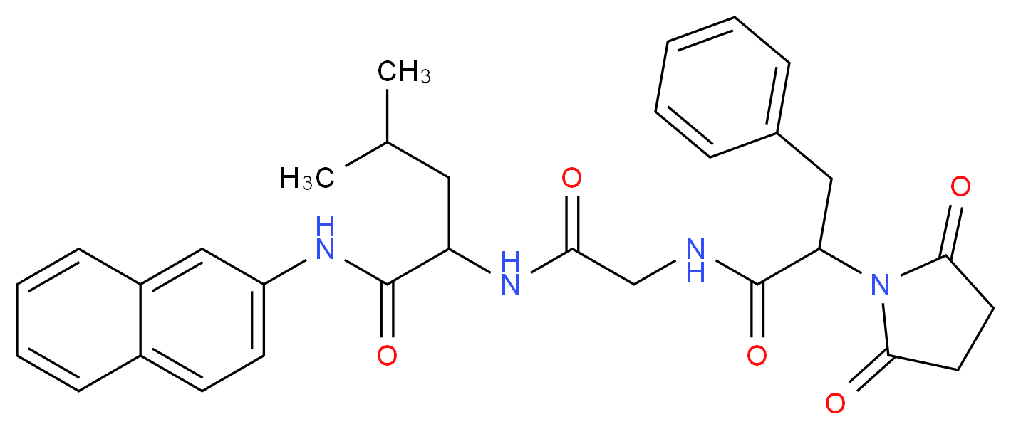 N-Succinyl-Phe-Gly-Leu-β-naphthylamide_分子结构_CAS_117756-24-8)