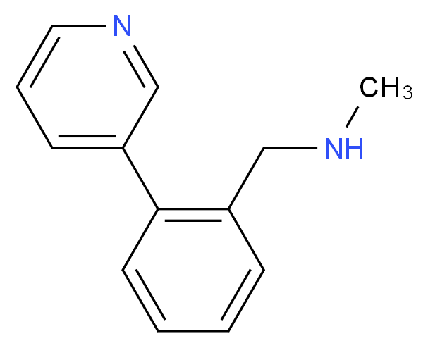 methyl({[2-(pyridin-3-yl)phenyl]methyl})amine_分子结构_CAS_857284-05-0