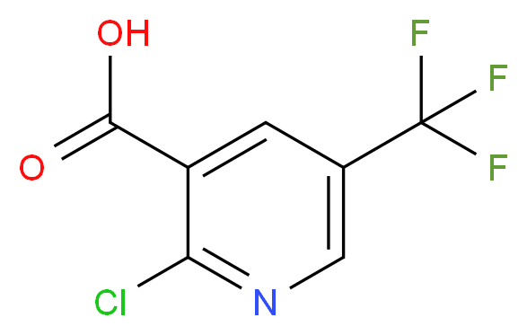 2-Chloro-5-(trifluoromethyl)pyridine-3-carboxylic acid_分子结构_CAS_505084-59-3)