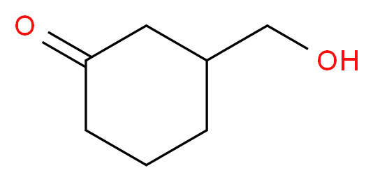 3-(Hydroxymethyl)cyclohexan-1-one_分子结构_CAS_21996-61-2)