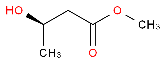 methyl (3R)-3-hydroxybutanoate_分子结构_CAS_3976-69-0