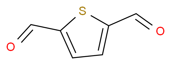 thiophene-2,5-dicarbaldehyde_分子结构_CAS_932-95-6