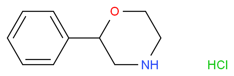 2-phenylmorpholine hydrochloride_分子结构_CAS_23972-42-1