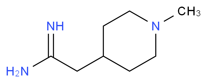 2-(1-methylpiperidin-4-yl)ethanimidamide_分子结构_CAS_915924-71-9