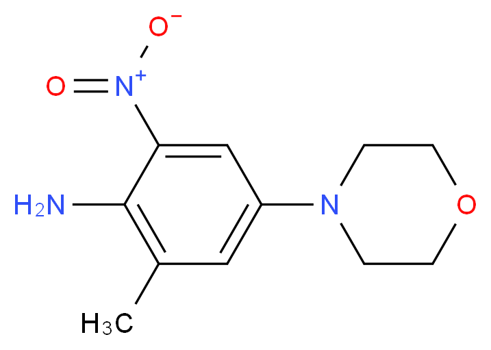 2-METHYL-4-MORPHOLINO-6-NITROANILINE_分子结构_CAS_468741-20-0)