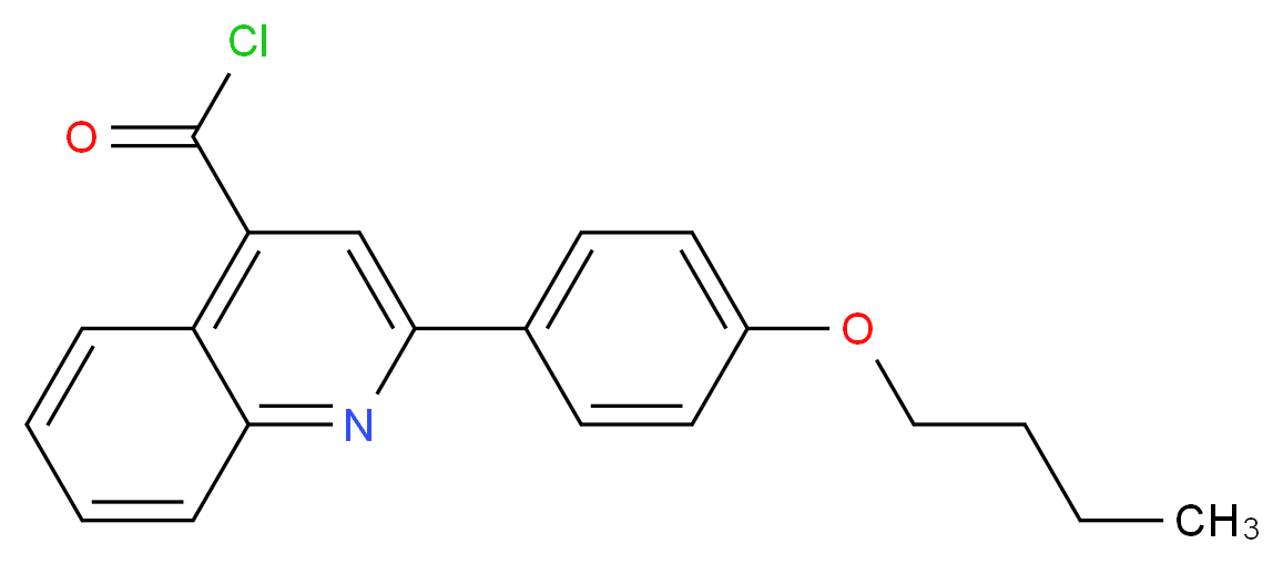 2-(4-Butoxyphenyl)quinoline-4-carbonyl chloride_分子结构_CAS_)