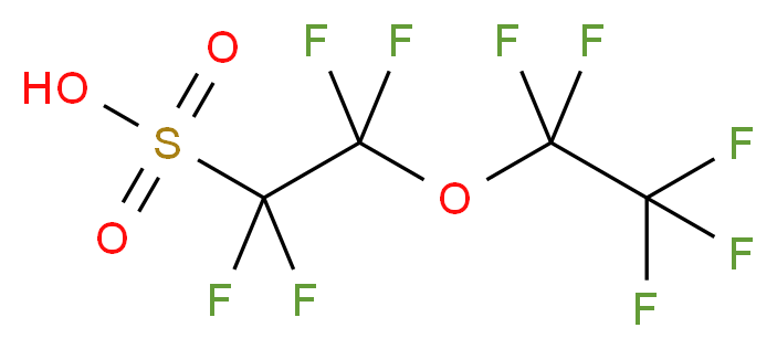 1,1,2,2-tetrafluoro-2-(pentafluoroethoxy)ethane-1-sulfonic acid_分子结构_CAS_113507-82-7