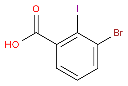 3-bromo-2-iodobenzoic acid_分子结构_CAS_503821-94-1)