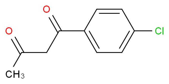 1-(4-chlorophenyl)butane-1,3-dione_分子结构_CAS_6302-55-2