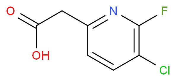 (5-CHLORO-6-FLUOROPYRIDIN-2-YL)ACETIC ACID_分子结构_CAS_1227578-72-4)