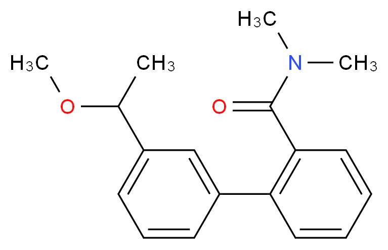 3'-(1-methoxyethyl)-N,N-dimethylbiphenyl-2-carboxamide_分子结构_CAS_)