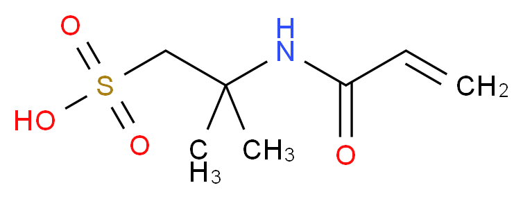 2-methyl-2-(prop-2-enamido)propane-1-sulfonic acid_分子结构_CAS_15214-89-8