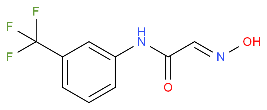 (2E)-2-(N-hydroxyimino)-N-[3-(trifluoromethyl)phenyl]acetamide_分子结构_CAS_404-83-1