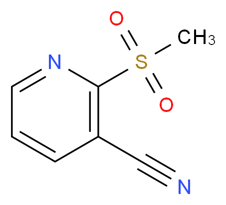 2-methanesulfonylpyridine-3-carbonitrile_分子结构_CAS_66154-66-3