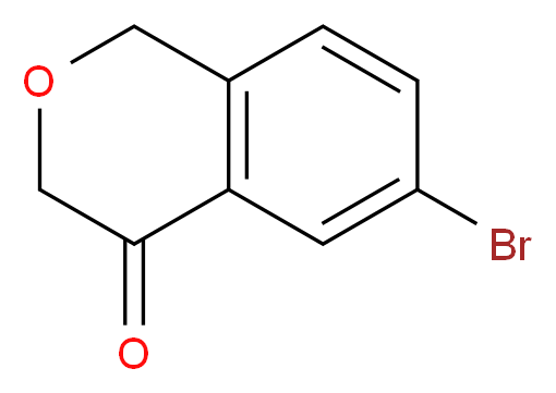 6-bromo-3,4-dihydro-1H-2-benzopyran-4-one_分子结构_CAS_676134-68-2