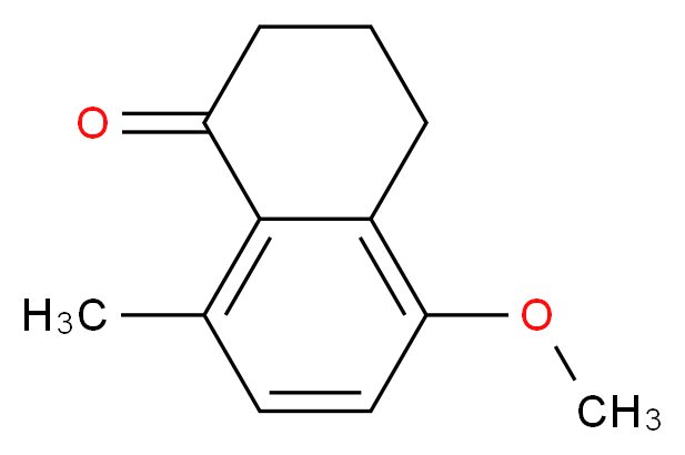 5-methoxy-8-methyl-1,2,3,4-tetrahydronaphthalen-1-one_分子结构_CAS_53863-68-6