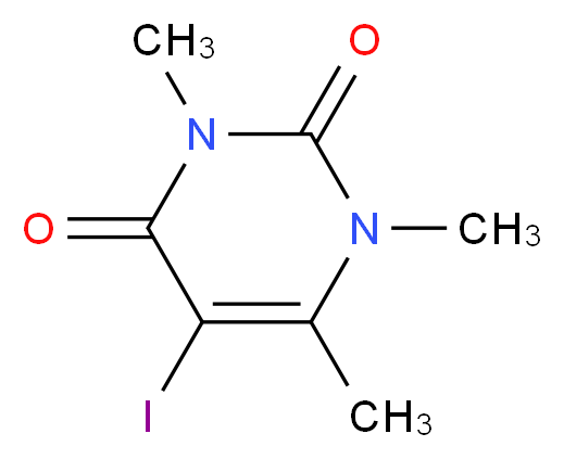 5-Iodo-1,3,6-trimethyluracil_分子结构_CAS_134039-54-6)