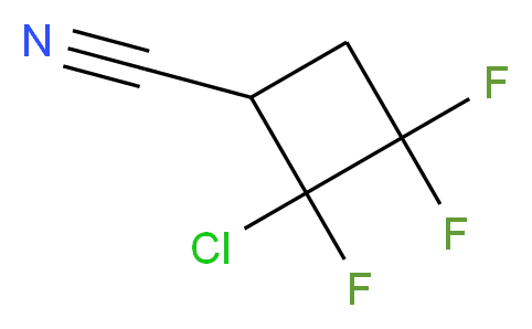 2-Chloro-2,3,3-trifluorocyclobutane-1-carbonitrile 97+%_分子结构_CAS_1546-77-6)