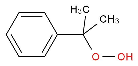 2-phenylpropane-2-peroxol_分子结构_CAS_80-15-9