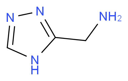 (1H-1,2,4-triazol-5-ylmethyl)amine_分子结构_CAS_58502-29-7)