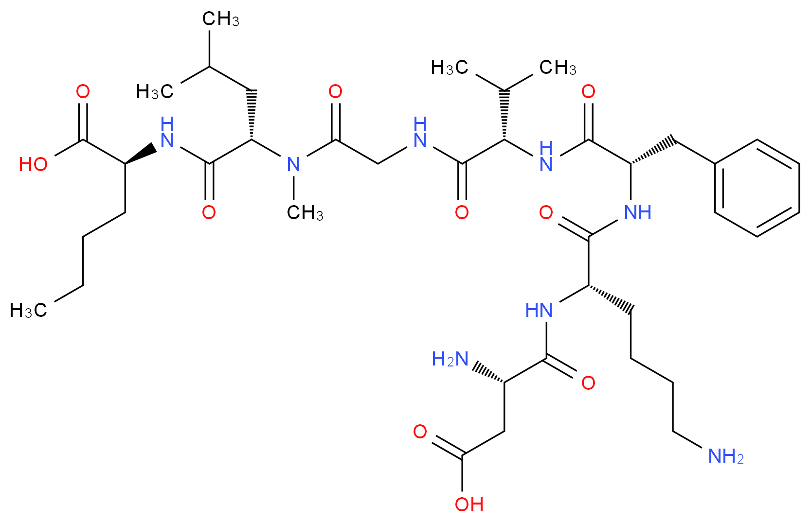 [Lys5, MeLeu9, Nle10]-α-Neurokinin Fragment 4-10_分子结构_CAS_)